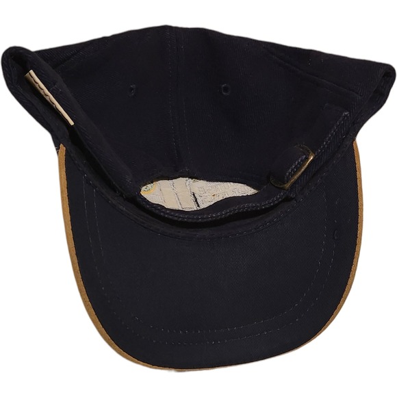 Old Course St Andrews Golf Embroidered Black Suede Baseball Cap Hat Strapback - Picture 2 of 4